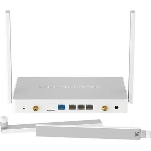 Router Keenetic Hero 4G+ (KN-2311) AX1800 Mesh Wi-Fi 6 4G + | Branco | Cinzento - Image 9