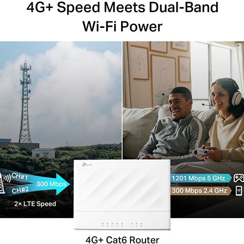 Router TP-Link Archer MX700 4G+ AX1500 Dual Band Wi-Fi LTE - Branco - Image 6