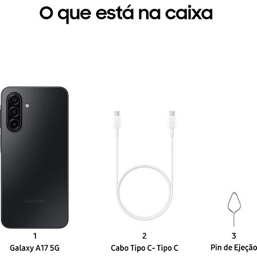 Samsung Galaxy A17 5G - 256GB - Preto - Image 3