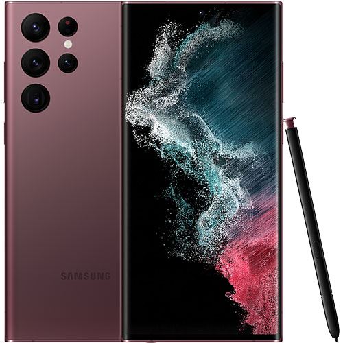 Samsung Galaxy S22 Ultra 5G - 128GB - Burgundy - Recondicionado - REtech - Grade B