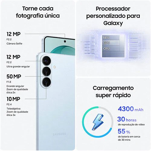 Samsung Galaxy S26 - 256GB - Branco - Image 2