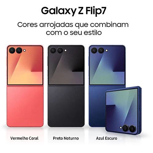 Samsung Galaxy Z Flip7 - 512GB - Vermelho Coral - Image 2