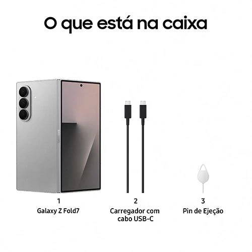 Samsung Galaxy Z Fold7 - 256GB - Cinza Escuro - Image 7