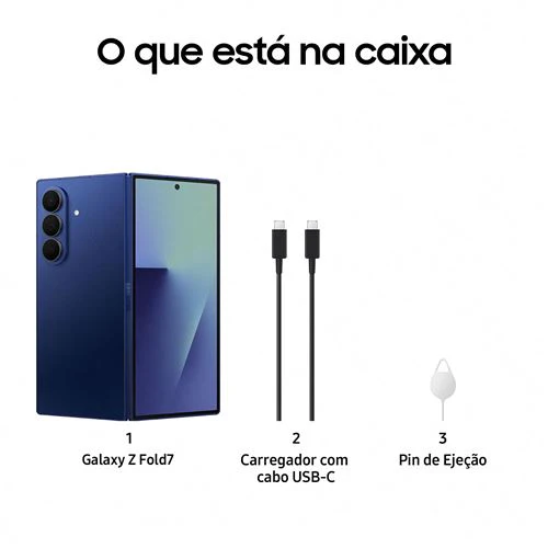 Samsung Galaxy Z Fold7 - 512GB - Azul Escuro - Image 7