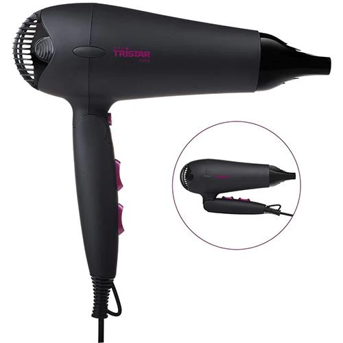 Secador de Cabelo Tristar HD-2358 | Iónico | 2000 W - Preto