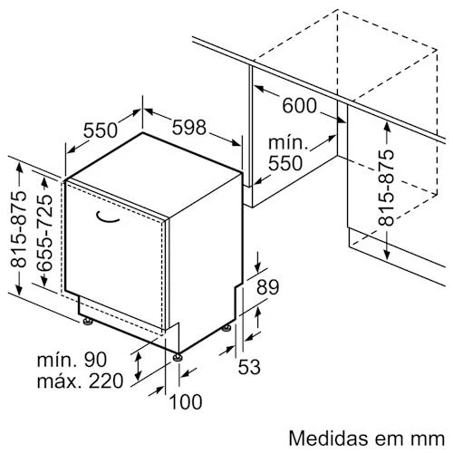 Máquina de Lavar Loiça Encastrável Siemens SN63HX15VE | 14 Talheres | 60 cm | D - Image 6