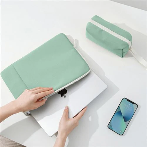 Sleeve para MacBook Pro 14" + Bolsa Tomtoc Defender - Verde Menta - Image 5