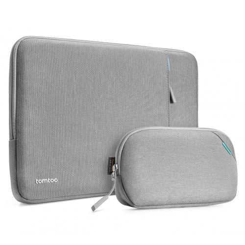 Sleeve TomToc A13 com  Pouch 14" - Cinza