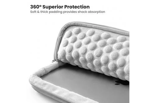 Sleeve TomToc A13 com  Pouch 14" - Cinza - Image 4
