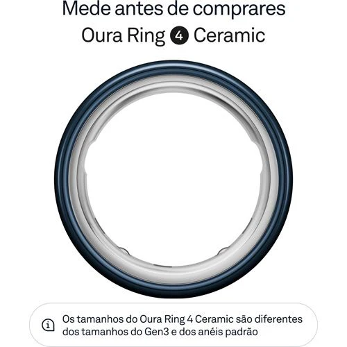 Smart Ring Oura Ring 4 Ceramic - Midnight - Tamanho 15 - Image 2