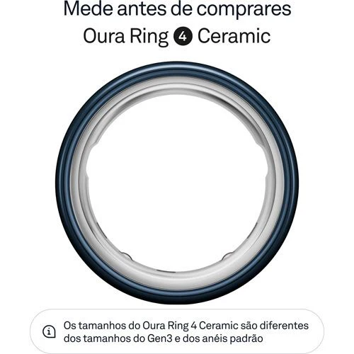 Smart Ring Oura Ring 4 Ceramic - Midnight- Tamanho 5 - Image 2