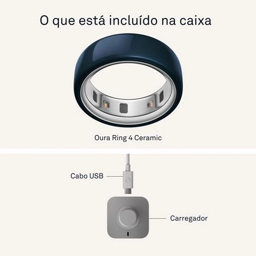 Smart Ring Oura Ring 4 Ceramic - Midnight - Tamanho 8 - Image 4