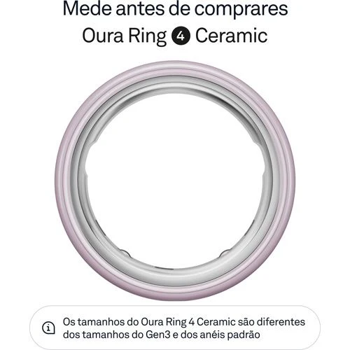 Smart Ring Oura Ring 4 Ceramic - Petal - Tamanho 14 - Image 2