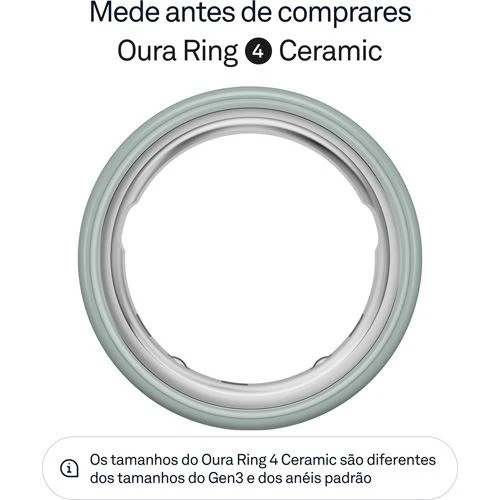 Smart Ring Oura Ring 4 Ceramic - Tide - Tamanho 8 - Image 2
