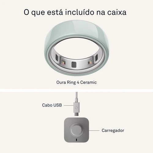 Smart Ring Oura Ring 4 Ceramic - Tide - Tamanho 8 - Image 4