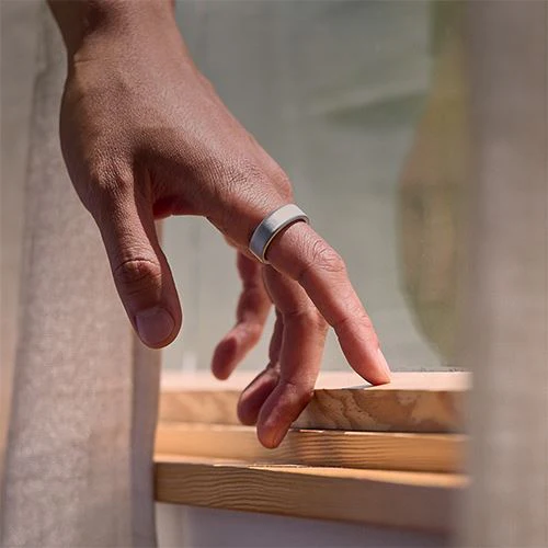 Smart Ring Oura Ring4 - Brushed Silver - Tamanho 12 - Image 11