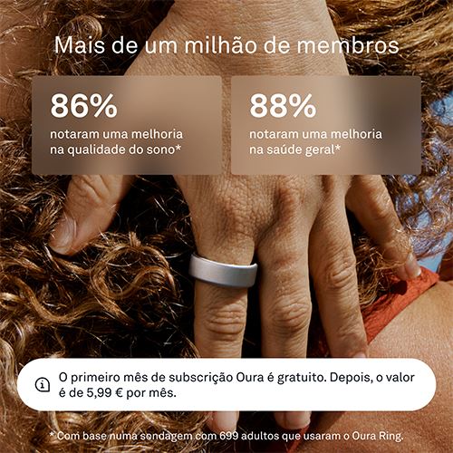 Smart Ring Oura Ring4 - Brushed Silver - Tamanho 8 - Image 10