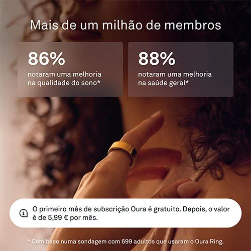 Smart Ring Oura Ring4 - Gold - Tamanho 7 - Image 9