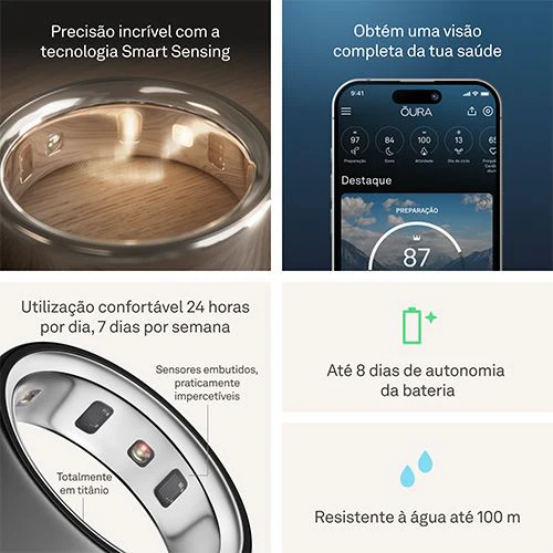 Smart Ring Oura Ring4 - Stealth - Tamanho 10 - Image 7