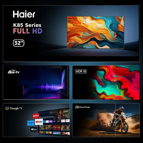 Smart TV Haier 32" LED Full HD H32K85FFX Google TV - 81cm - Image 2