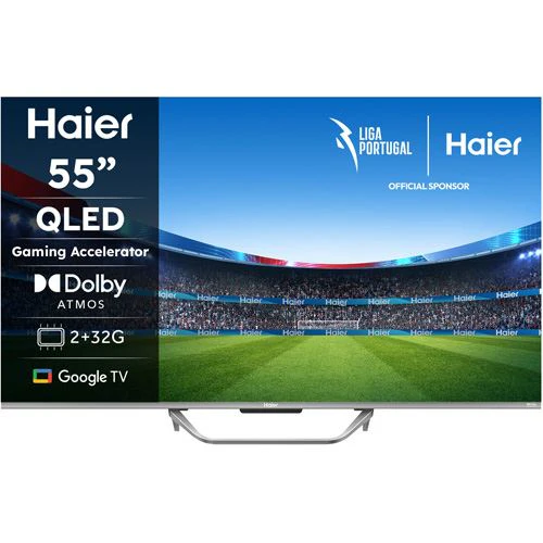 Smart TV Haier 55" QLED UHD 4K H55Q80FUX Google TV - 140cm