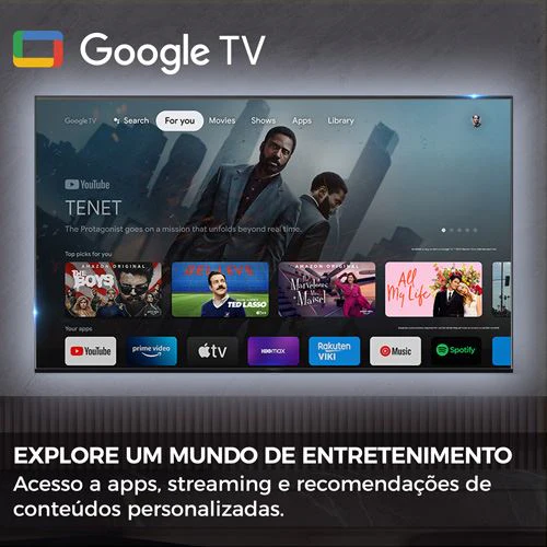 Smart TV Haier 55" QLED UHD 4K H55Q80FUX Google TV - 140cm - Image 3