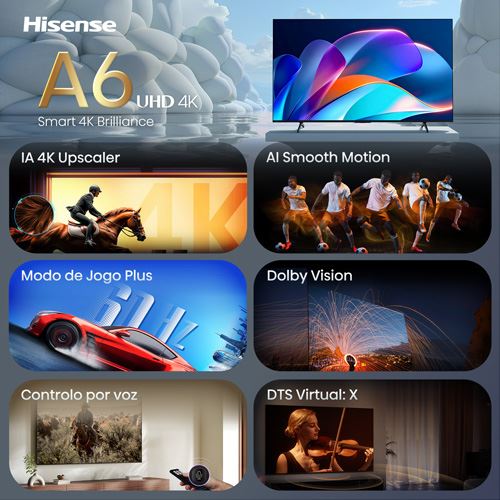 Smart TV Hisense 50" LED UHD 4K 50A6S - 127cm - Image 3