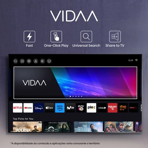 Smart TV Hisense 50" 4K UHD 50A6K - 127cm - Image 13