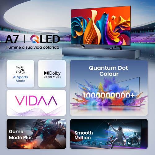 Smart TV Hisense 65" QLED 4K 65A7NQ - 165 cm - Image 8
