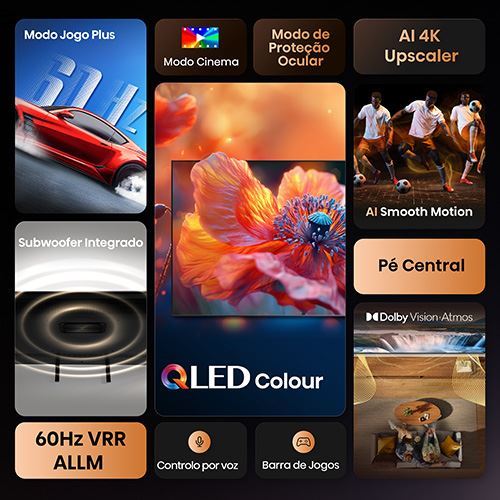 Smart TV Hisense 65" QLED UHD 4K 65A7Q - 165cm - Outlet - Grade A - Image 2