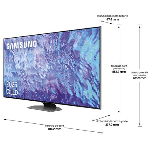 Smart TV Samsung 55'' QLED UHD 4K 55Q80C 140 cm - Image 2
