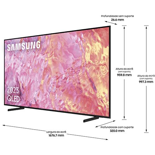 Smart TV Samsung 75" QLED UHD 4K 75Q60C 190cm - Image 2