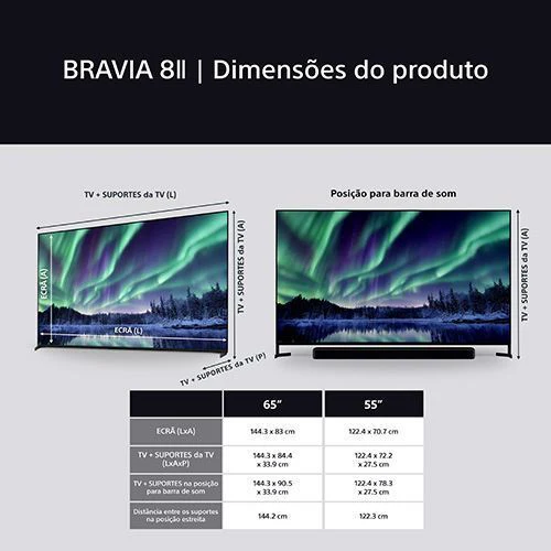 Smart TV Sony 55" BRAVIA 8 II QD-OLED UHD 4K K-55XR8M2 - 140cm - Outlet - Grade A - Image 20