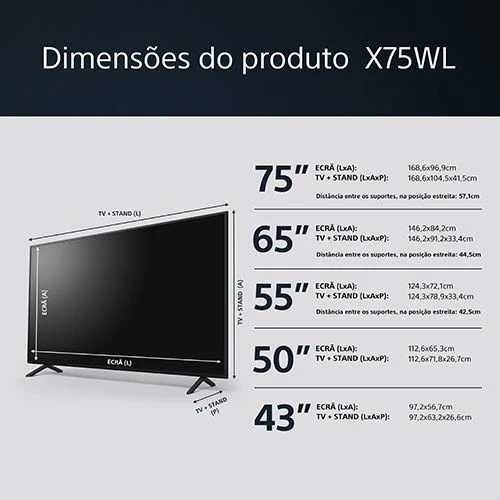 Smart TV Sony 65" LED UHD 4K 65X75WL 165cm - Outlet - Grade A - Image 15