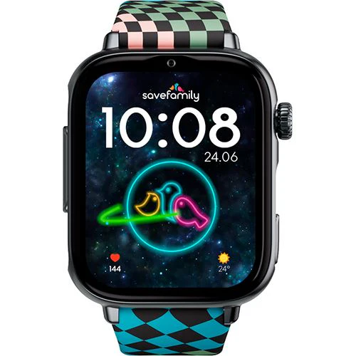Smartwatch 4G para Criança Savefamily Savewatch Plus 2 - Black Silver / Loop