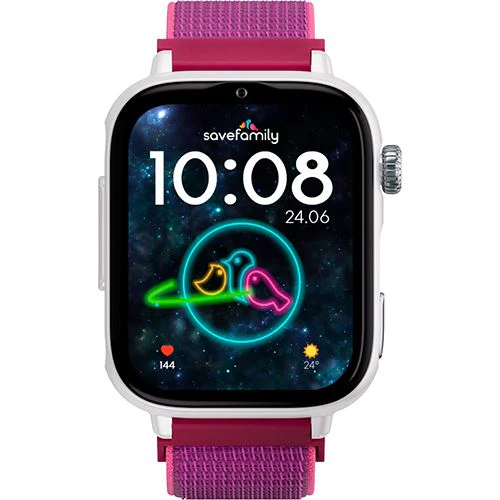 Smartwatch 4G para Criança Savefamily Savewatch Plus 2 - Branco / Framboesa (Rosa)