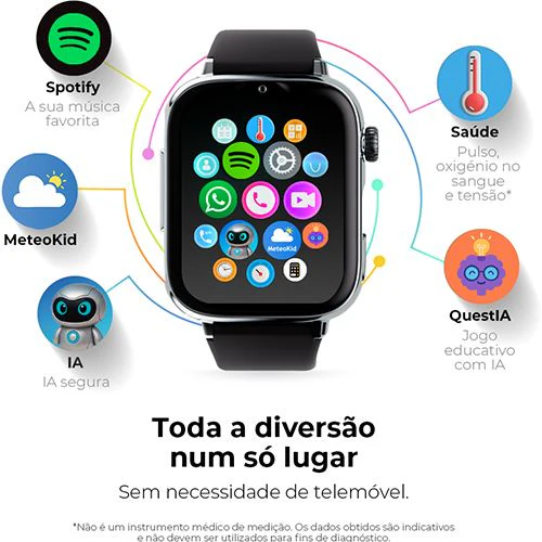 Smartwatch 4G para Criança Savefamily Savewatch Plus 2 - Branco / Ocean - Image 13