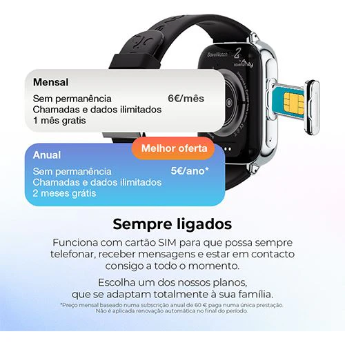 Smartwatch 4G para Criança Savefamily Savewatch Plus 2 - Branco / Ocean - Image 8