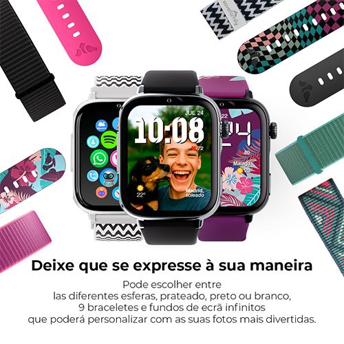 Smartwatch 4G para Criança Savefamily Savewatch Plus 2 - Silver Black / Tribeca (Azul / Rosa) - Image 11