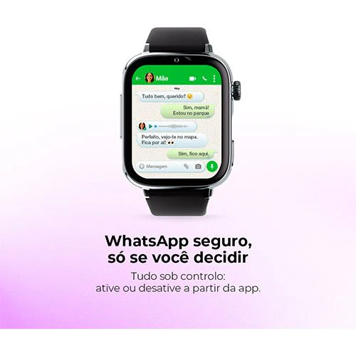 Smartwatch 4G para Criança Savefamily Savewatch Plus 2 - Silver Black/ Zigzag (Preto e Branco) - Image 9