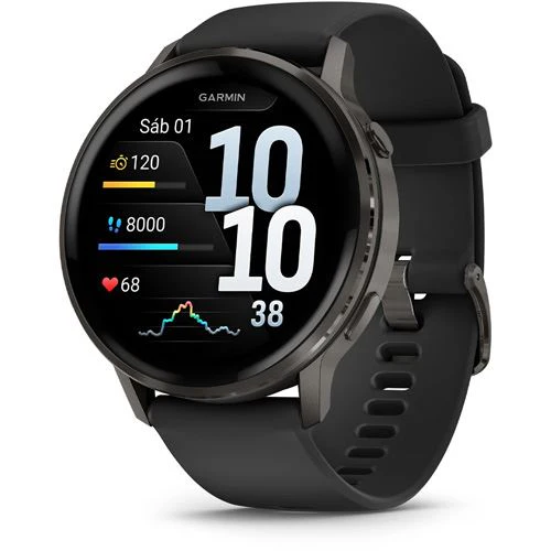 Smartwatch Garmin Venu 4 - 45mm - Cinzento | Preto