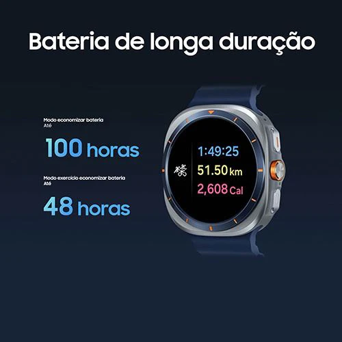 Smartwatch Samsung Galaxy Watch Ultra 2025 LTE 47mm - Cinzento Titânio/Cinzento - Image 6