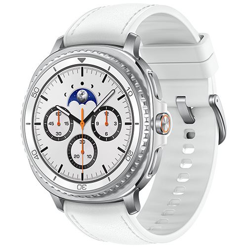 Smartwatch Samsung Galaxy Watch8 Classic LTE 46mm - Prateado/Branco