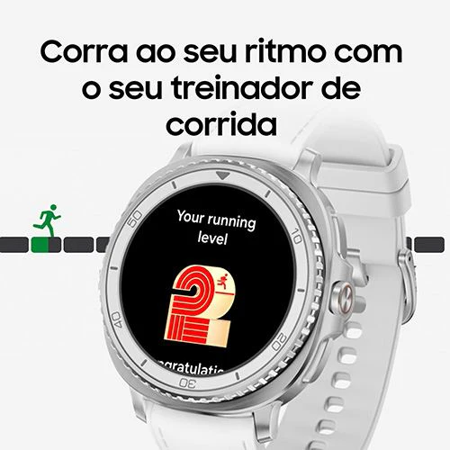 Smartwatch Samsung Galaxy Watch8 Classic LTE 46mm - Prateado/Branco - Image 6