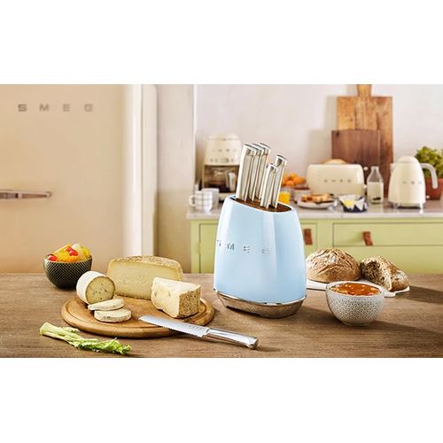 Bloco + 6 Facas Smeg KBSF02PB - Azul - Image 8