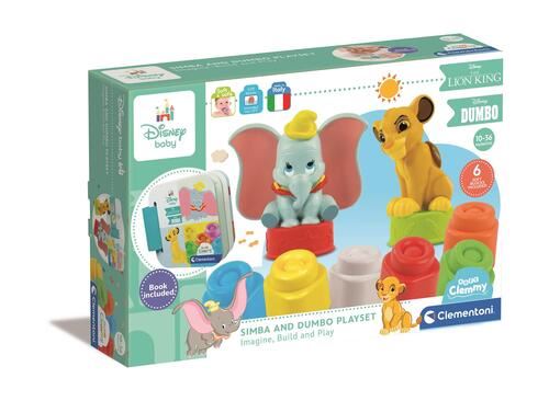 Soft Clemmy: Playset Disney Baby Simba & Dumbo - Clementoni