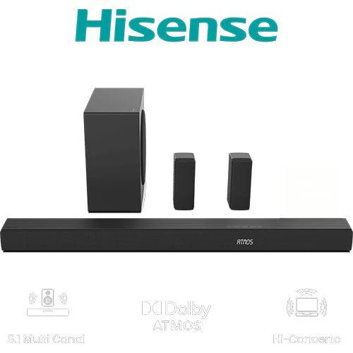 Soundbar Hisense 5.1 AX5100Q - Preto - Outlet - Grade A - Image 10