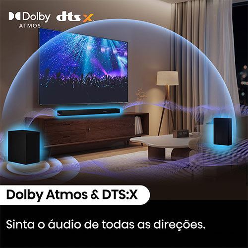 Soundbar Hisense 5.1 AX5100Q - Preto - Outlet - Grade A - Image 5