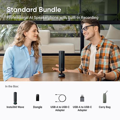 Speakerphone Insta360 Wave - Preto - Image 10