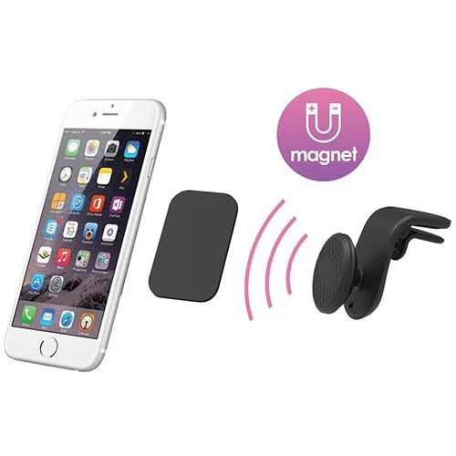 Suporte de Smartphone para Grelha do Carro 4-OK - Fixação Magnética - Preto - Image 2